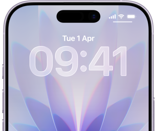An iPhone with various built-in Apple features around it.