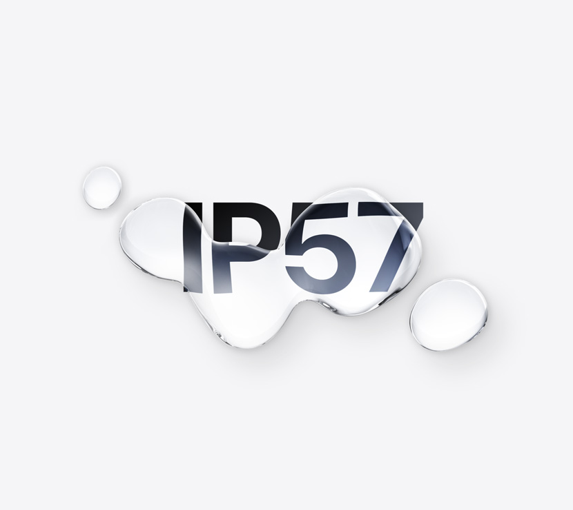Burbuja de agua, texto que dice: IP57