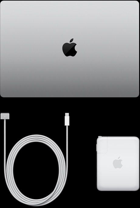 MacBook Pro de 16 pulgadas, cable de USB-C a MagSafe 3 y adaptador de corriente USB-C de 140 W